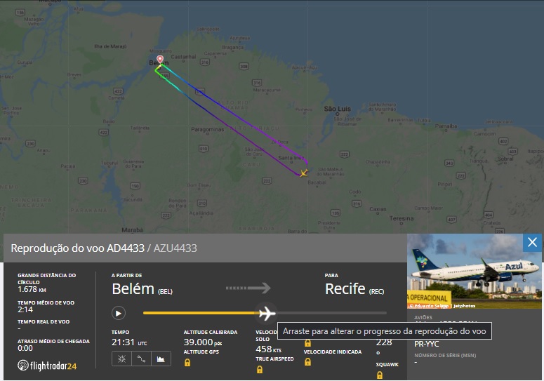 Leia mais sobre o artigo Piloto da Azul tem mal subido durante vôo e aeronave retorna a origem. Saiba como tudo ocorreu